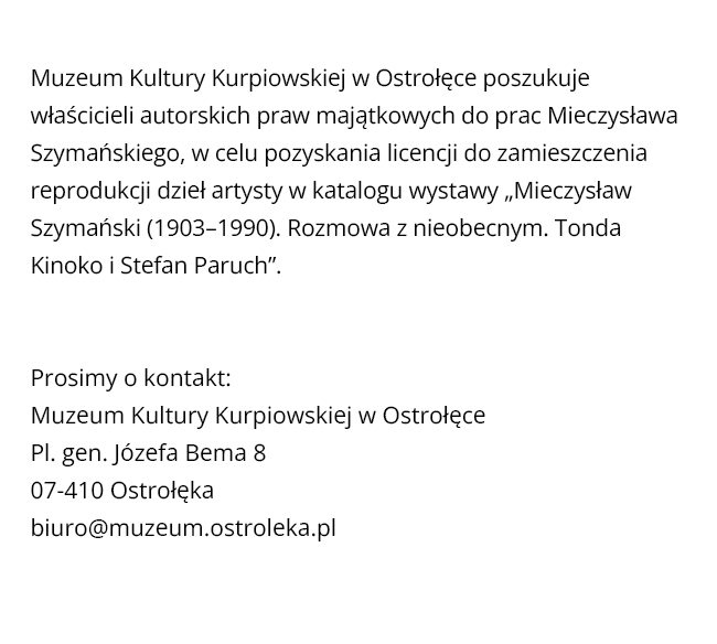 Muzeum Kultury Kurpiowskiej poszukuje spadkobierców