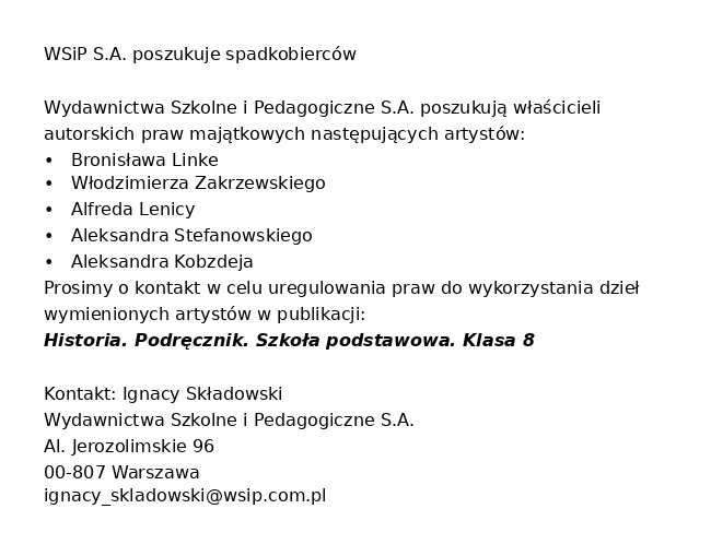 WSiP poszukuje spadkobierców